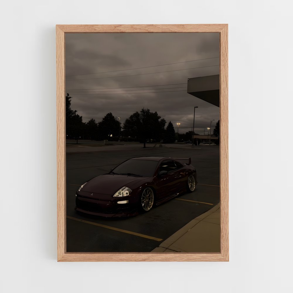 Poster Parking Éclipse – affiche Mitsubishi (vue 4)